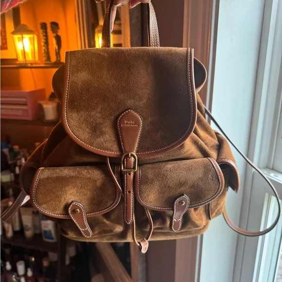 【Ralph Lauren】Bellport スエード ベルポート バックパック Bellport Suede Backpack